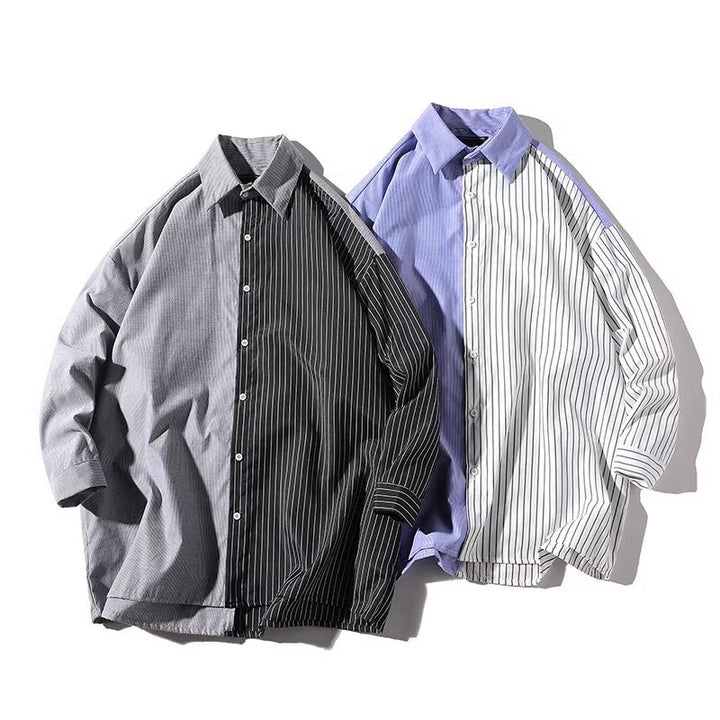 Herren Trendy Hemd mit asymmetrischem Design und urbanem Chic Aliams