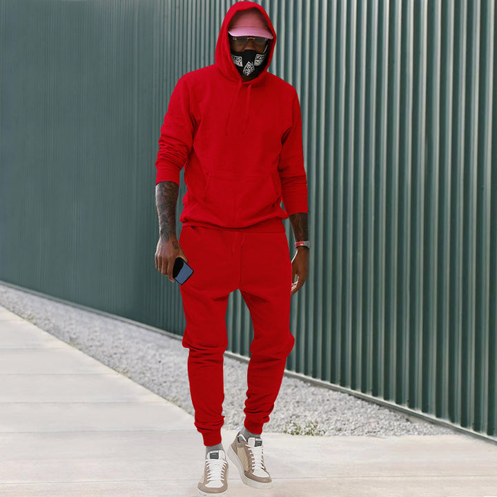 Herren Sportlicher Kapuzenanzug aus hochwertigem Sweatstoff Aliams