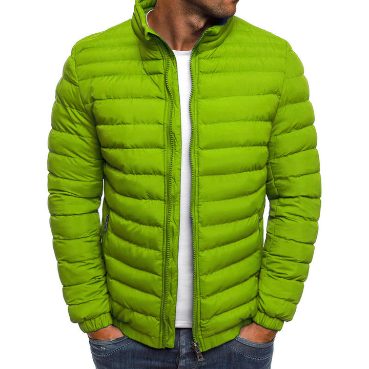 Herren Leichte Steppjacke mit hohem Kragen und elastischen Bündchen Aliams