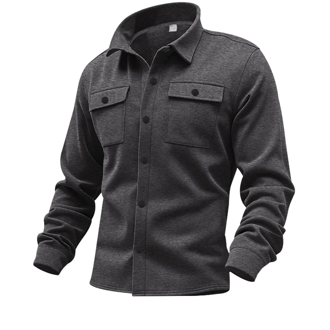 Herren modische Arbeitsjacke mit praktischen Brusttaschen Aliams