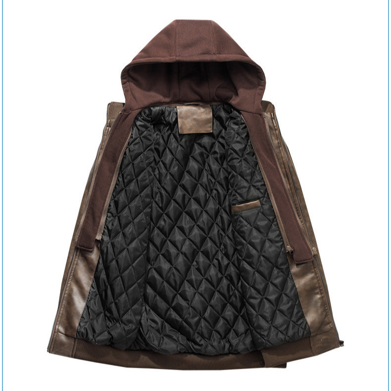 Herren Übergangsjacke mit abnehmbarer Kapuze Aliams