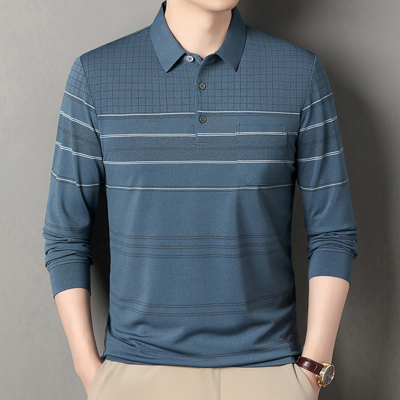 Herren komfortables Poloshirt mit strukturiertem Design und eleganten Details Aliams