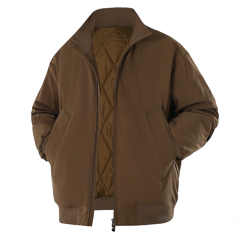 Herren Winterjacke mit warmem Innenfutter und praktischen Taschen Aliams