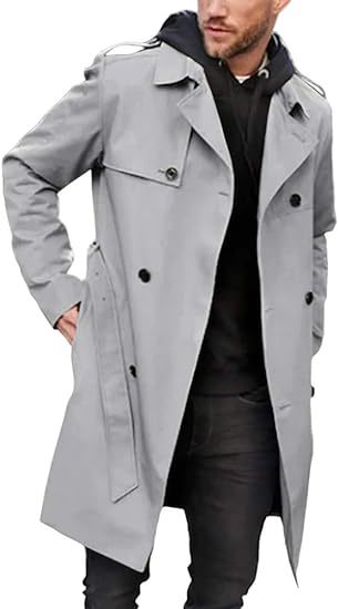 Herren Trenchcoat mit klassischem Stil Aliams