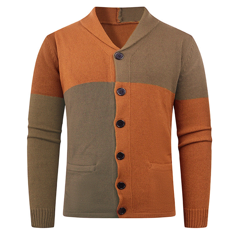 Herren Strickjacke mit modernem Zopfmuster und praktischen Taschen Aliams