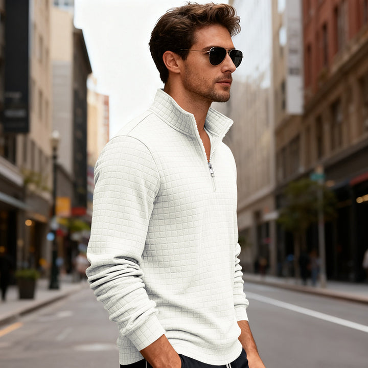 Herren Sportlicher Pullover mit Reißverschluss Aliams