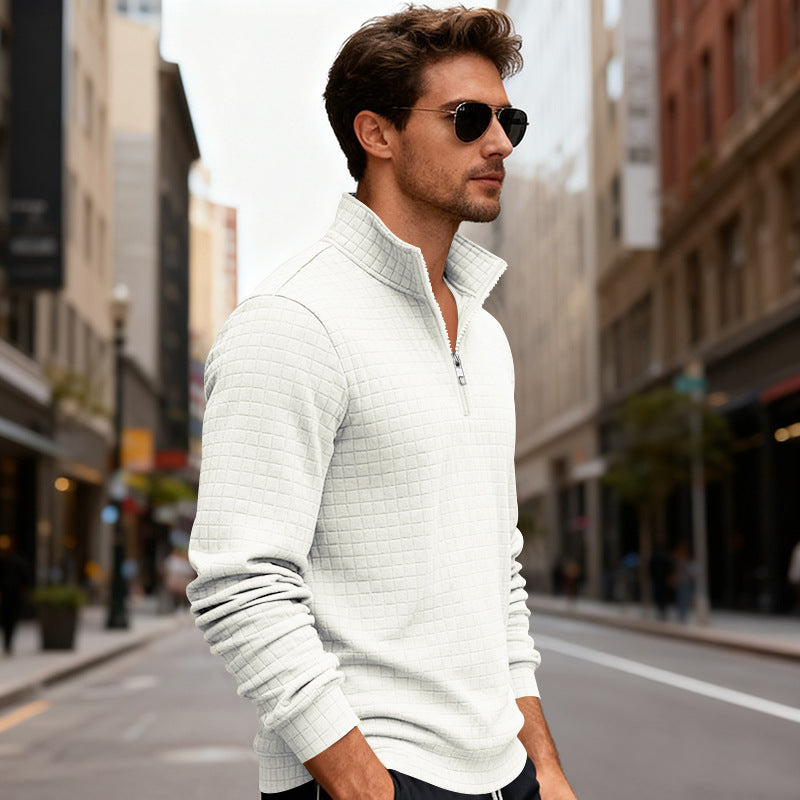 Herren Sportlicher Pullover mit Reißverschluss Aliams