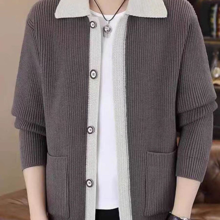Herren Strickjacke mit praktischem Button-Up-Design Aliams