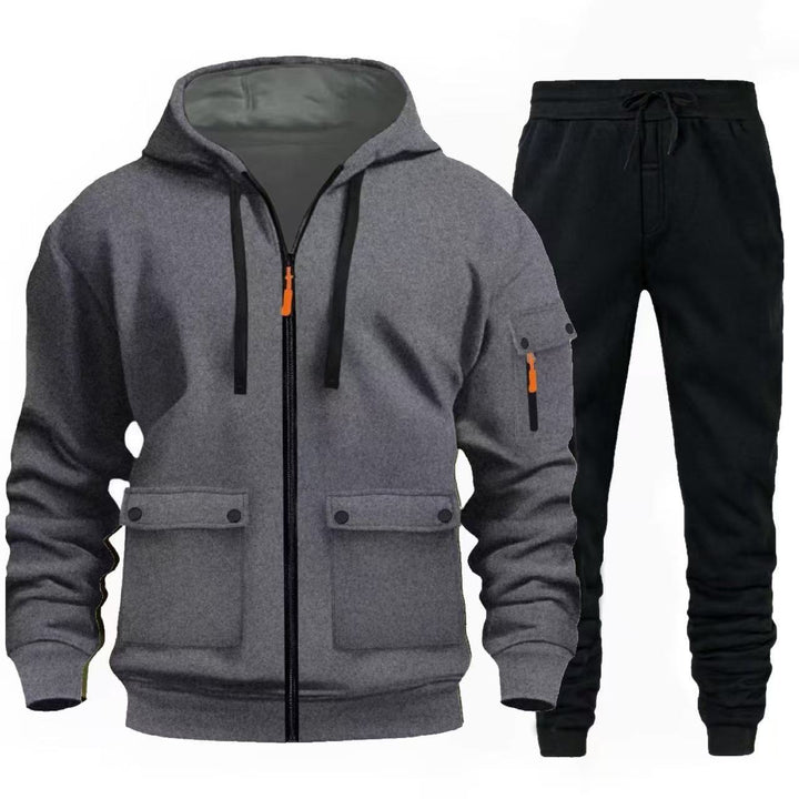 Herren sportlicher Jacke mit praktischen Taschen und Jogginghose Aliams