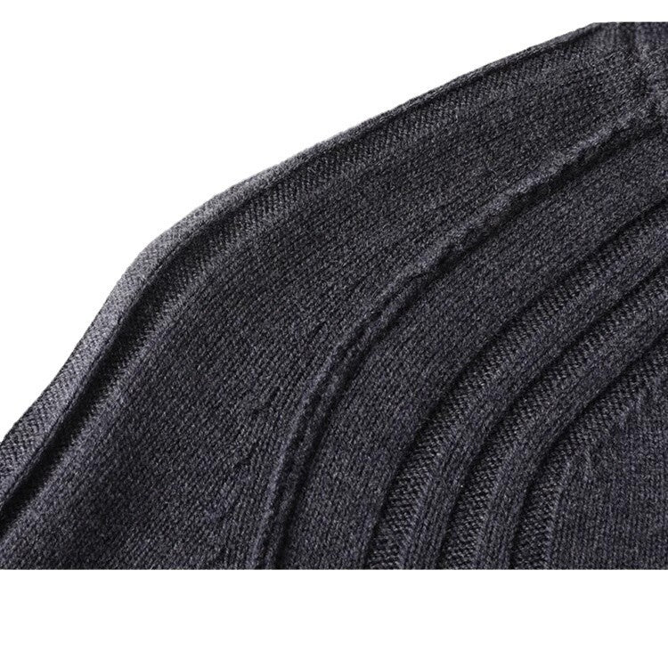 Herren Strickjacke mit Reißverschluss und hohen Kragen Aliams