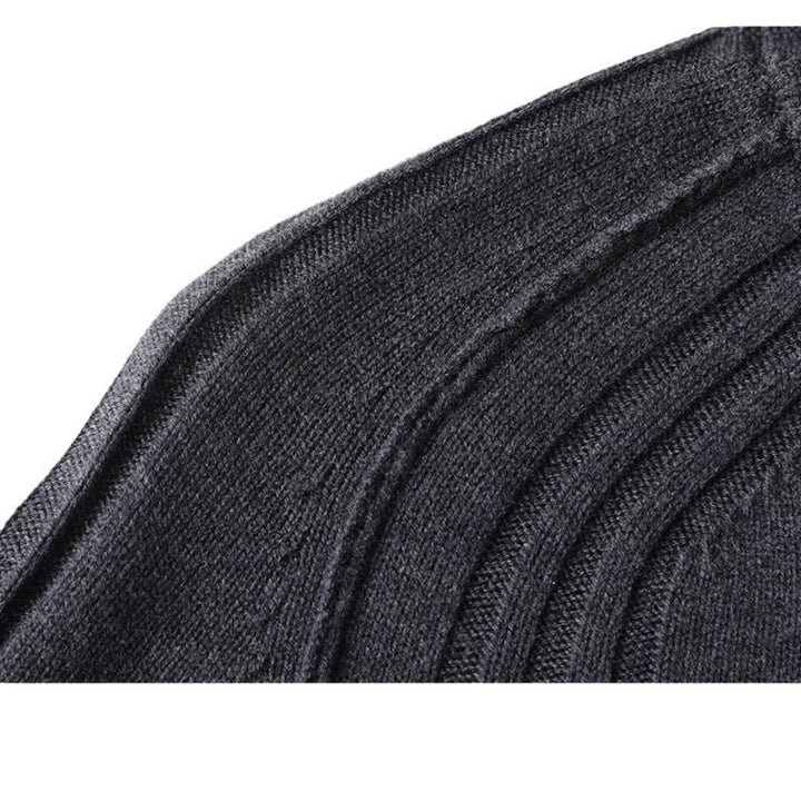 Herren Strickjacke mit Reißverschluss und hohen Kragen Aliams