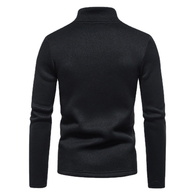 Herren Sportlicher Pullover mit modernem Stehkragen und praktischen Reißverschlussdetails Aliams