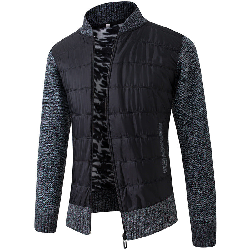 Herren Übergangsjacke mit Stehkragen und strukturiertem Design Aliams