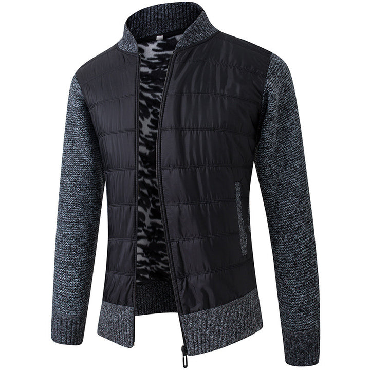 Herren Übergangsjacke mit Stehkragen und strukturiertem Design Aliams