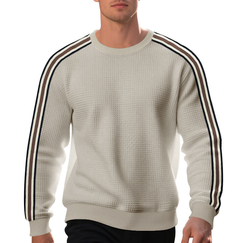 Herren Sportlicher Sweatshirt mit strukturiertem Design und seitlichen Streifen Aliams