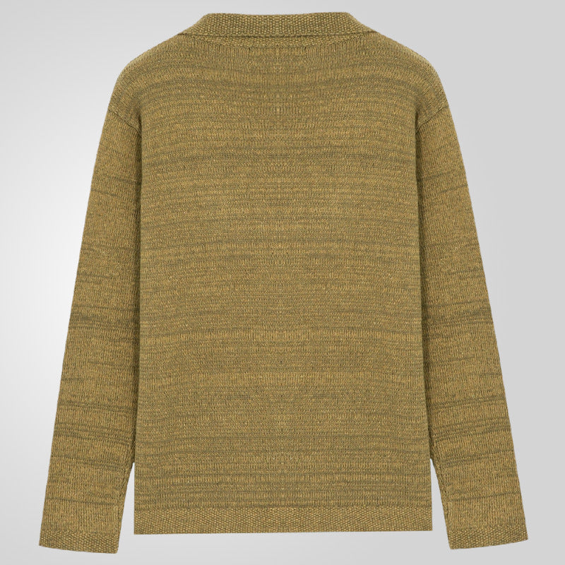 Herren Strickjacke mit Zopfmuster und praktischen Taschen Aliams