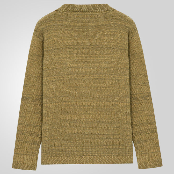 Herren Strickjacke mit Zopfmuster und praktischen Taschen Aliams