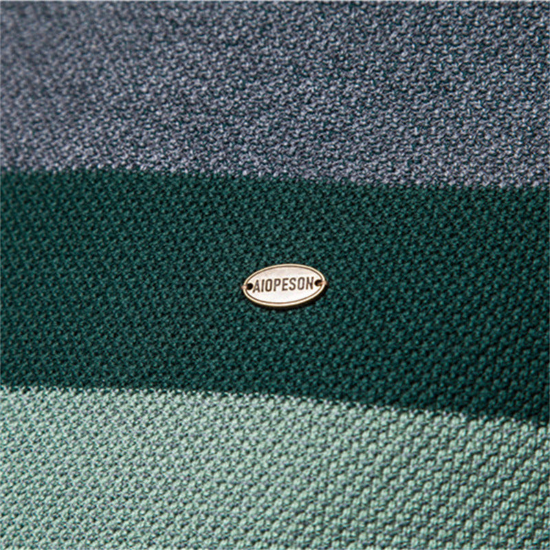 Herren Strickpullover mit modernem Farbblockdesign und feiner Struktur Aliams