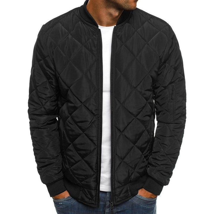 Herren Steppjacke mit elastischen Rippbündchen und praktischen Reißverschlusstaschen Aliams