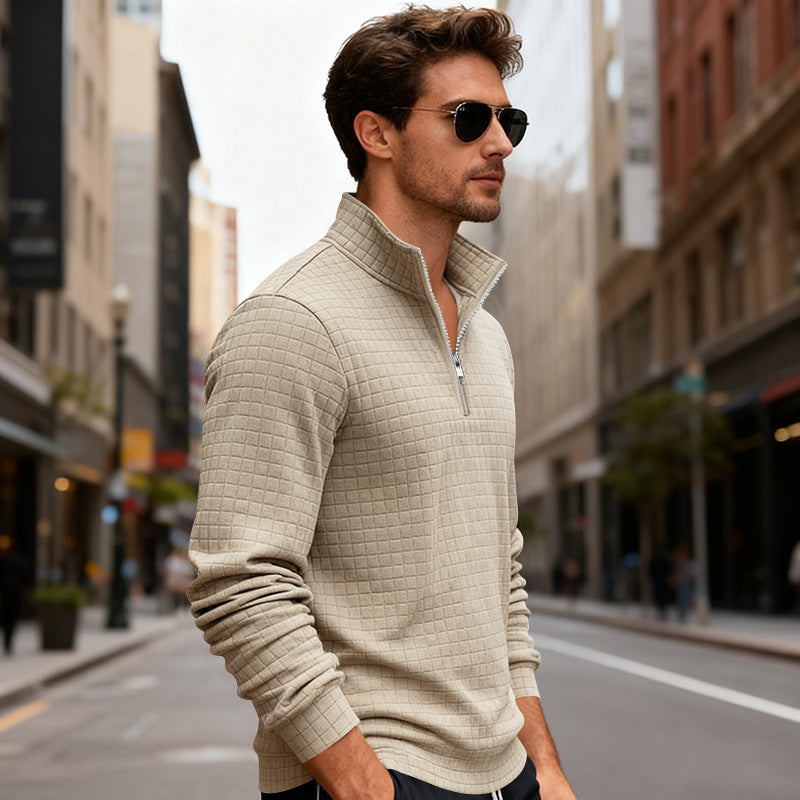 Herren Sportlicher Pullover mit Reißverschluss Aliams