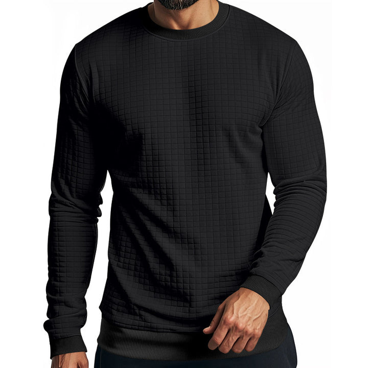 Herren strukturierter Langarmpullover Aliams