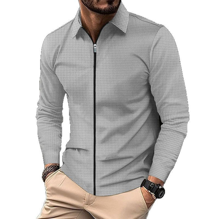 Herren Sweatshirt mit Stehkragen und Reißverschluss Aliams