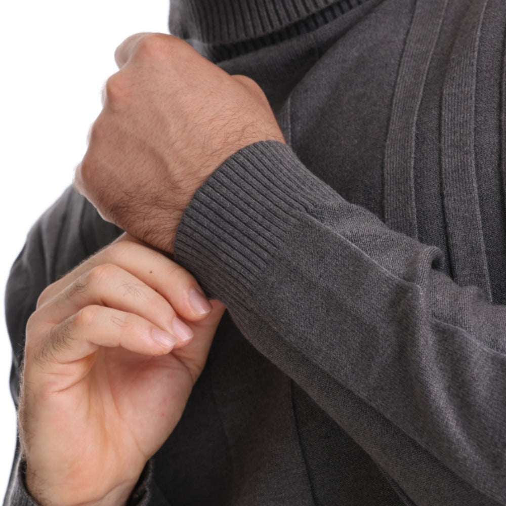 Herren Stehkragen Pullover Aliams