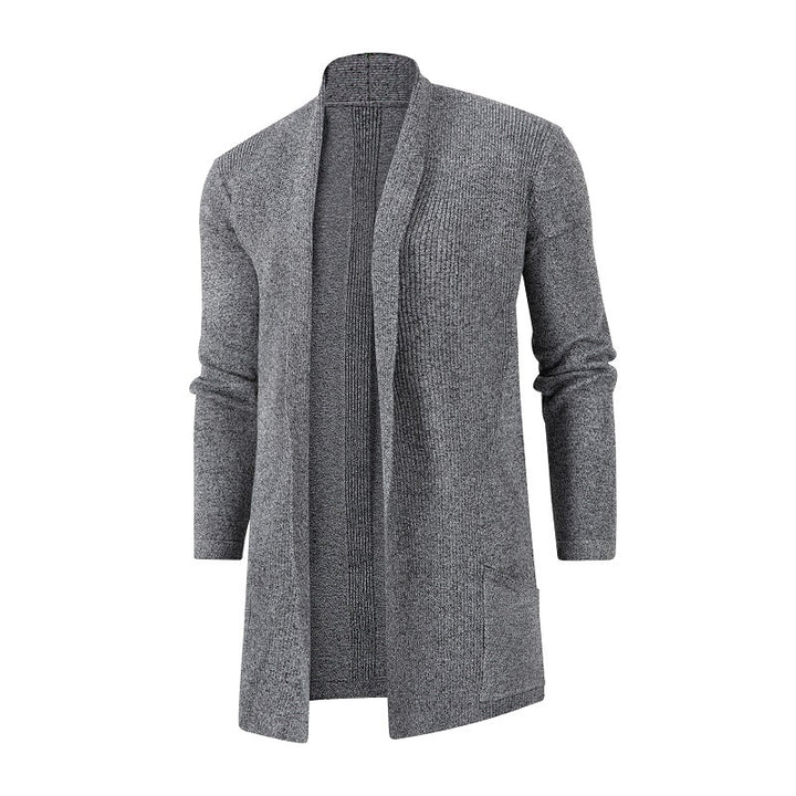 Herren Strickjacke mit offenem Schnitt und praktischen Taschen Aliams