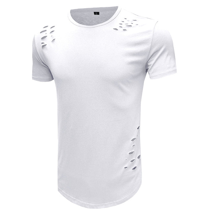 Herren Trendiges T-Shirt mit einzigartigen Cut-Outs Aliams