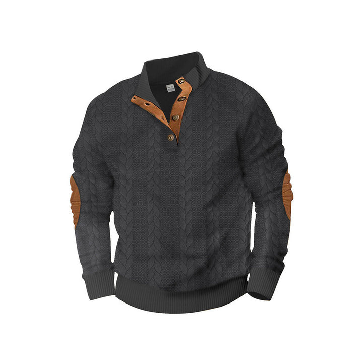 Herren Strickpullover mit Kontrastdetails Aliams
