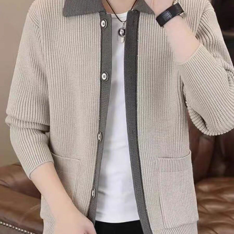 Herren Strickjacke mit praktischem Button-Up-Design Aliams