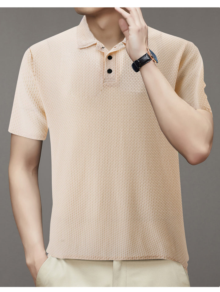 Herren Struktur Polo Shirt Aliams