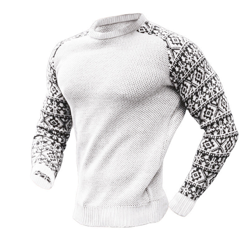 Herren Strickpullover mit grafischem Muster Aliams