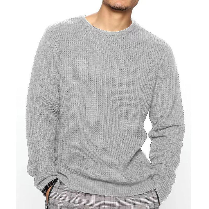 Herren Strukturierter Pullover mit Rundhalsausschnitt Aliams
