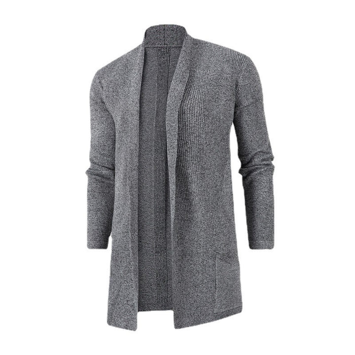 Herren Strickjacke mit offenem Design und minimalistischen Taschen Aliams