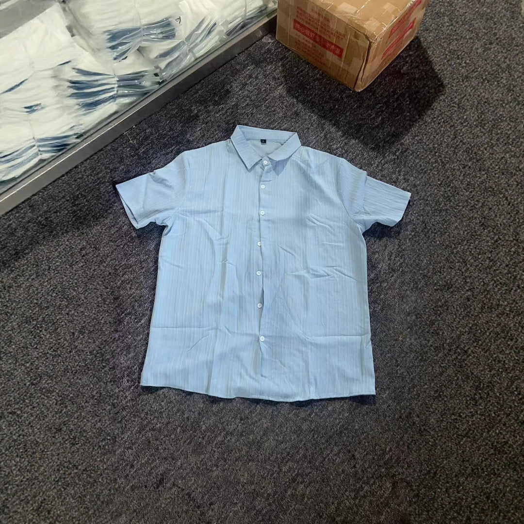 Herren Stylisches Kurzarm Gestreiftes Lounge-Set Aliams