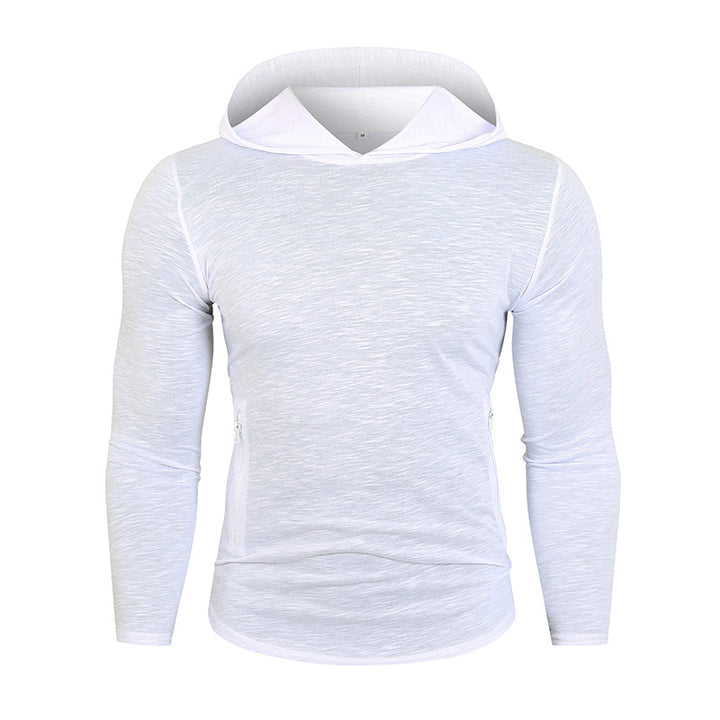Herren Sportlicher Kapuzenpullover mit funktionalen Reißverschlusstaschen Aliams