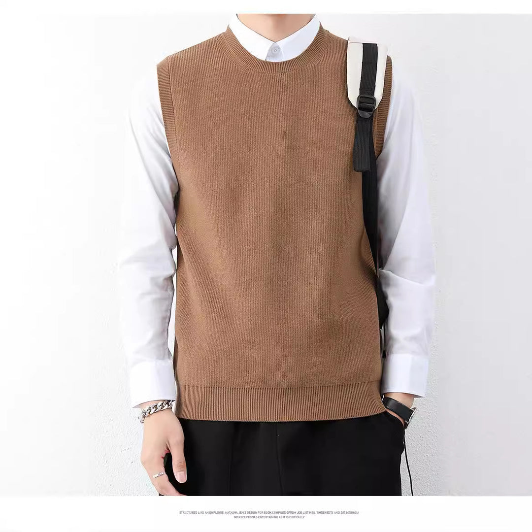 Herren Strickweste mit modernem Feinstrickmuster und bequemer Passform Aliams