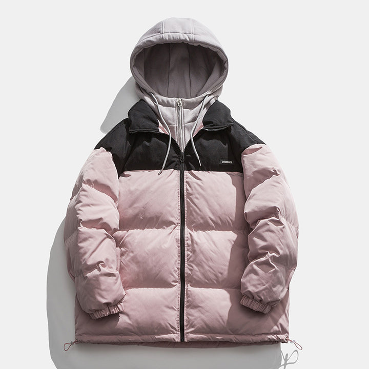 Herren Winterjacke mit abnehmbarer Kapuze und wärmeisolierender Fütterung Aliams