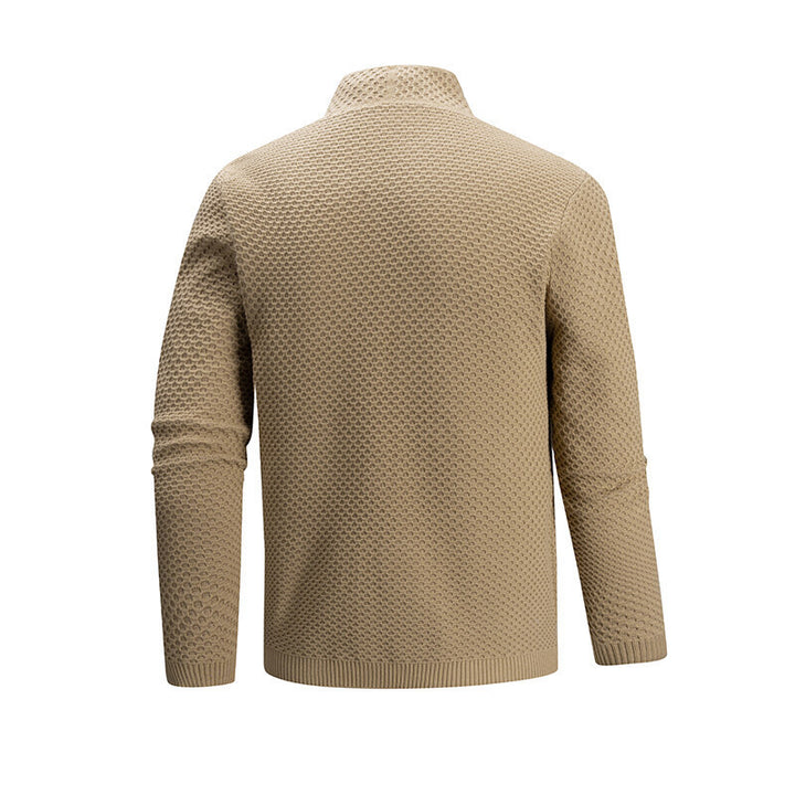 Herren Strickjacke mit offenem Kragen Aliams