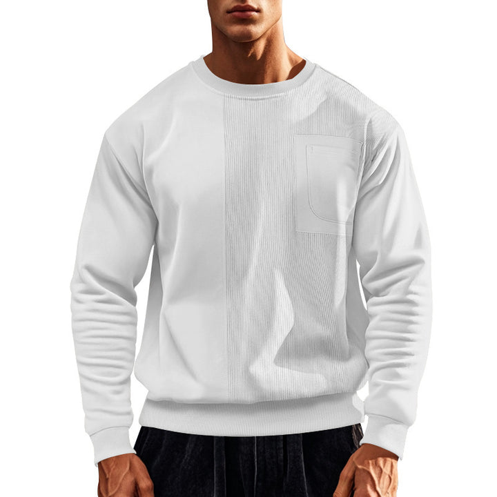 Herren Sportlicher Sweatshirt mit strukturiertem Design und praktischer Tasche Aliams