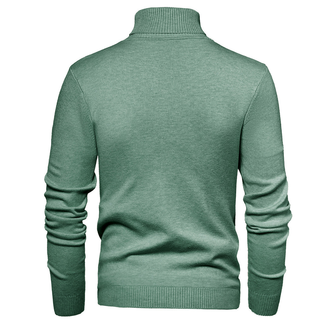 Herren Zeitloser Rollkragenpullover aus weicher Wolle Aliams