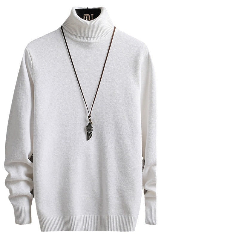 Herren stylischer Rollkragenpullover aus weichem Strickmaterial mit modernen Akzenten Aliams