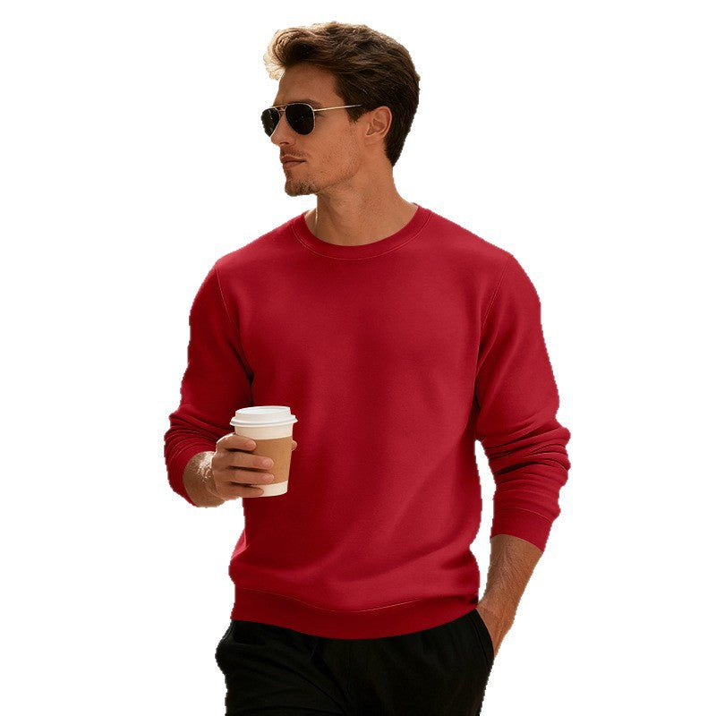 Herren Sportlicher Rundhalspullover Aliams