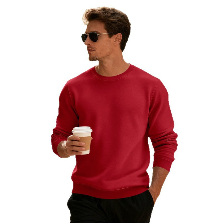 Herren Sportlicher Rundhalspullover Aliams