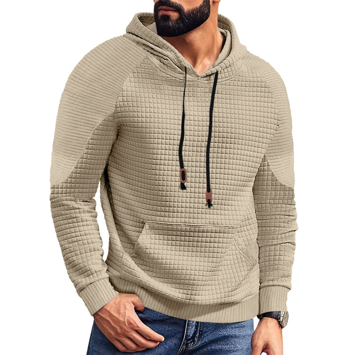 Herren strukturierter Kapuzenpullover mit modernem Design und praktischen Taschen Aliams