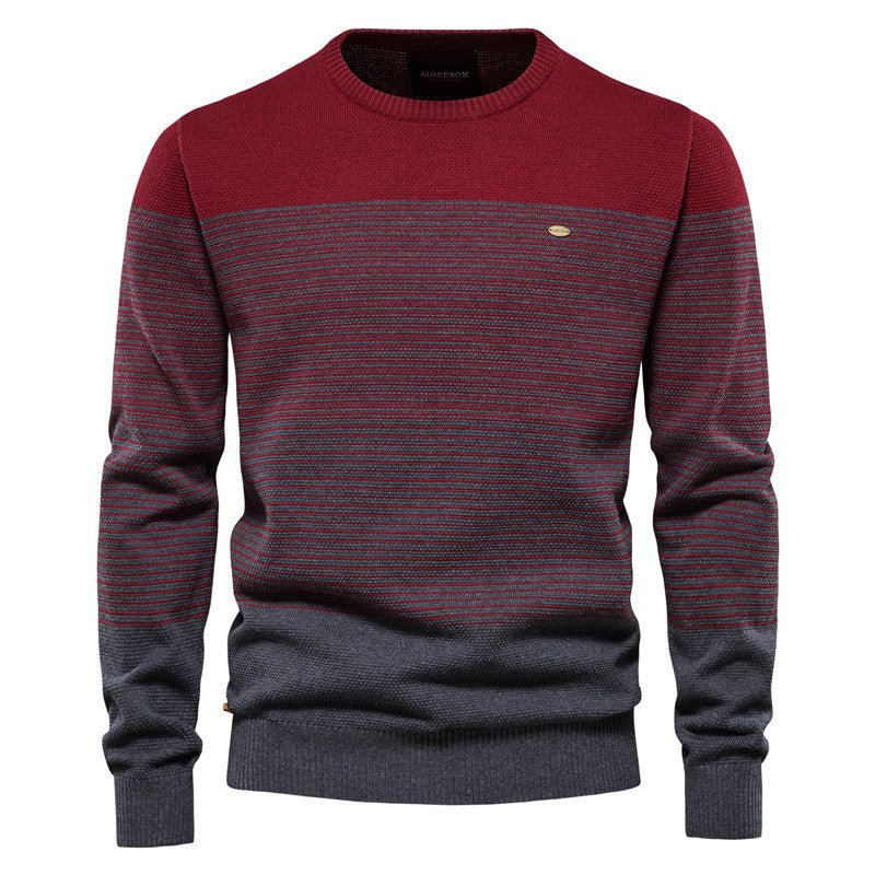 Herren Strickpullover mit komfortabler Struktur und eleganten Farbblöcken Aliams