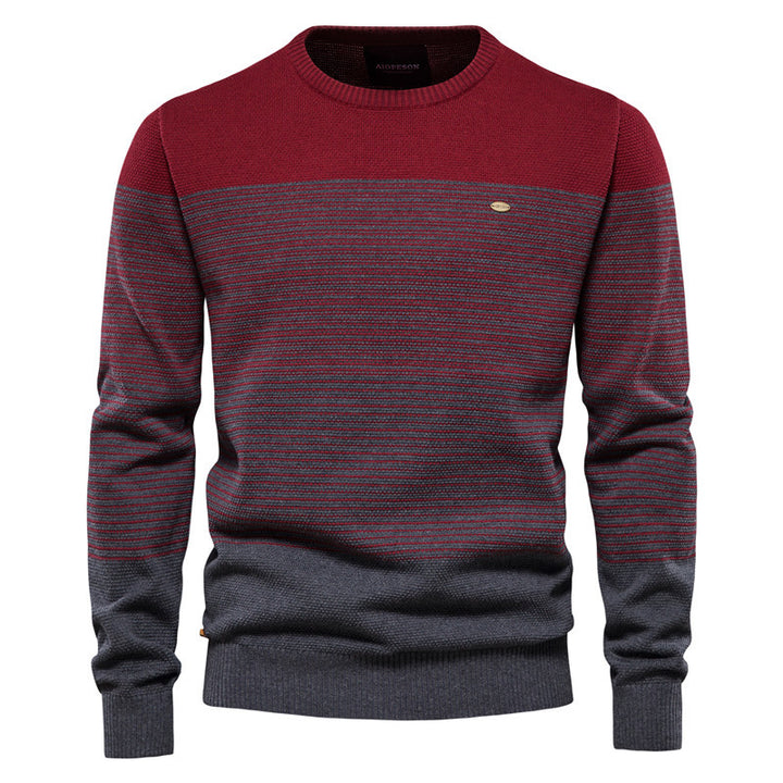 Herren Strickpullover mit komfortabler Struktur und eleganten Farbblöcken Aliams