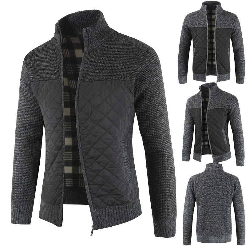 Herren Steppjacke mit Strickdetails Aliams