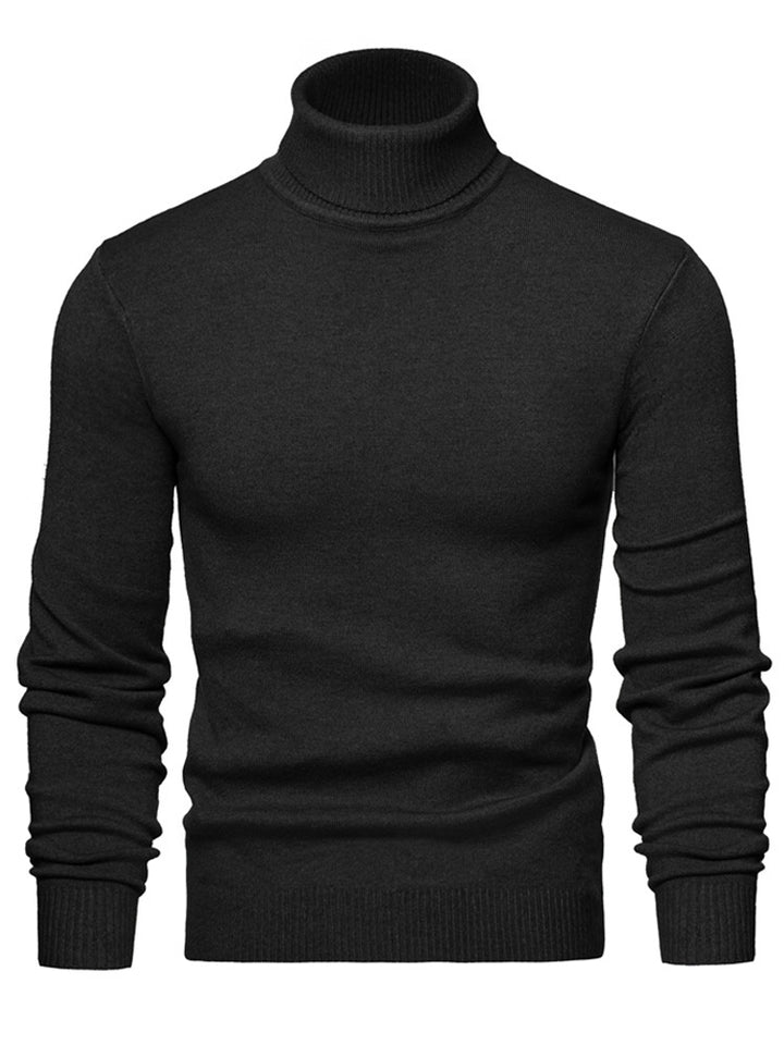 Herren Zeitloser Rollkragenpullover aus weicher Wolle Aliams